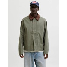 Jack & Jones Yaka Detaylı Yeşil Erkek Ceket 12288889