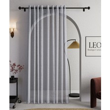 Leo Boutique Curtain Keten Rustik Perdesi Grommet Kuş Gözü Keten Tül Perde