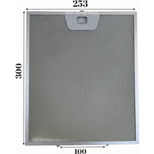 Süppürge Bosch Ile Uyumlu DWP64CC50T Aspiratör Davlumbaz Metal Yağ Filtresi