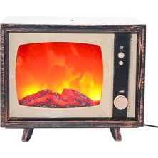 Dünyadan Hediyeler Dekoratif Tv Tasarımlı Ledli Şömine Lamba 18X22CM AALK2511