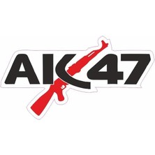 Kabartmalı  A-47 Motor ve Oto Sticker 5,5X10 cm Ölçüsünde