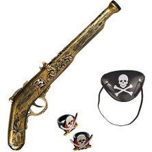 Sb Shopping Oyuncak Korsan Tabancası Korsan Maskesi ve 2 Adet Korsan Yüzüğü Seti