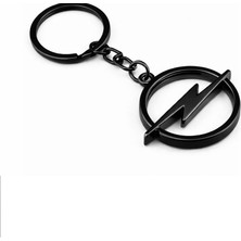 Gardenauto Opel 3D Metal Otomobil Anahtarlığı - Siyah Kaplamalı Oto Anahtarlık