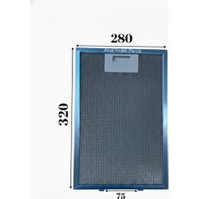 Süppürge Siemens Ile Uyumlu LC90150 Davlumbaz Metal Yağ Filtresi