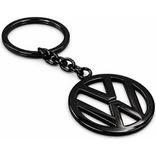 Gardenauto Volkswagen 3D Metal Otomobil Anahtarlığı - Siyah Kaplamalı Oto Anahtarlık