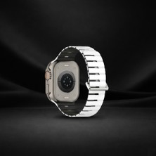 bbtech Appl Watch 49/46/45/44MM Manyetik Silikon Kordon Metal Tokalı Ultra Uyumlu Premium Spor Kayış