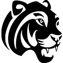 Ruselland Kaplan Kafası Duvar Dekor Sticker 40 x 40 cm