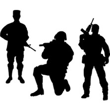 Ruselland Nöbetçi Askerler Oto Özel Yeni Sticker Siyah 30 x 24 cm