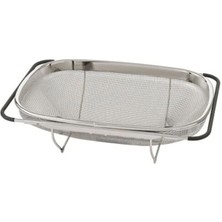 Feyza Design Paslanmaz Çelik Süzgeç, Dayanıklı ve Pratik Mutfak Gereciği