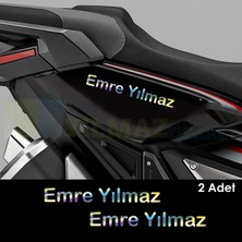 Ruselland Kişiye Özel Yeni Süper Hologram Yazı Ad Soyad 30*8 / 2 Adet