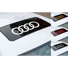 Ruselland Audi Için Özel Yeni Uyumlu Aksesuar Oto Sunroof Özel Yeni Sticker Siyah
