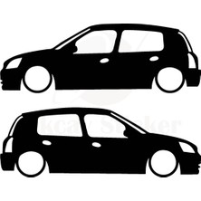 Ruselland Gölge Oto Özel Yeni Sticker Model 1 Siyah 20*8 cm