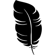 Ruselland Kuştüyü Oto Özel Yeni Sticker Siyah 10 x 20 cm