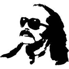 Ruselland Cem Karaca Duvar Dekor Sticker 40 x 36 cm