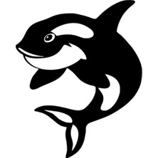 Ruselland Sevimli Yunus Duvar Dekor Sticker 40 x 48 cm