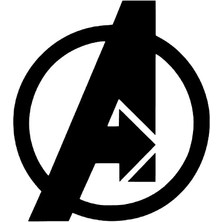 Ruselland Avengers Oto Özel Yeni Sticker Siyah 30 x 33 cm