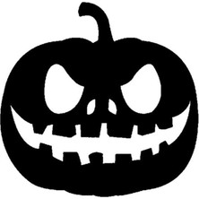 Ruselland Kabak Yüz Tasarımı Oto Özel Yeni Sticker Beyaz 10*10 cm