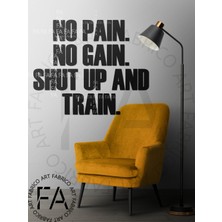 Ruselland No Pain No Gain Motivasyon Duvar Özel Yeni Stickerı