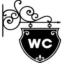 Ruselland Wc Tabela Sticker 30 x 33 cm