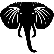 Ruselland Sinirli Fil Sticker 10 x 9 cm