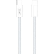 Xo NB-Q260C 27W Type-C to Lightning Hızlı 3 Metre Örgülü Şarj Data Kablosu