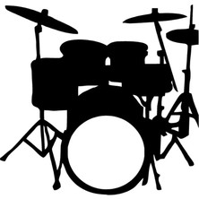 Ruselland Davul Seti Sticker 10 x 10 cm