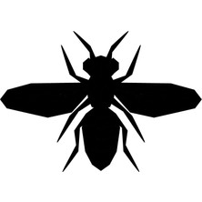 Ruselland Geometrik Arı Sticker 20 x 14 cm