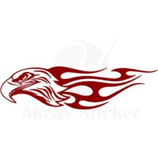 Ruselland Şahin Oto Özel Yeni Sticker Kırmızı 30*11 cm