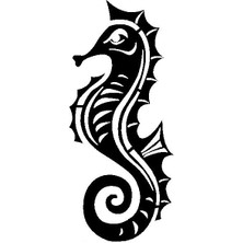 Ruselland Deniz Atı Sticker 10 x 23 cm