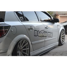 Ruselland Yan Kapı Blow Me Yazı Sticker Etiket Modeli