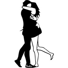 Ruselland Sarılmış Çift Sticker 20 x 34 cm