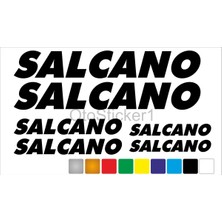 Ruselland Bisiklet Kadro Özel Yeni Sticker Seti Salcano Özel Yeni Uyumlu Siyah