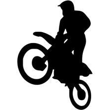Ruselland Motocross Sticker 10 x 14 cm