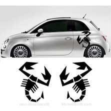 Ruselland Akrep Desenli Yan Kapı Sticker Etiket Modeli