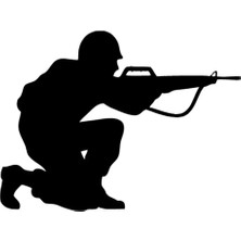 Ruselland Nişan Almış Asker Sticker 20 x 16 cm