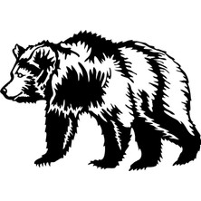 Ruselland Boz Ayı Sticker 20 x 15 cm