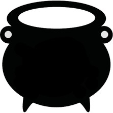 Ruselland Cadı Kazanı Duvar Dekor Sticker 45 x 45 cm