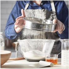 Feyza Design Paslanmaz Çelik Un Eleği, 23 Cm, Pratik ve Dayanıklı Ekmek ve Kek Hazırlığı