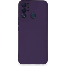 Epilons Tecno Pova Neo Kılıf Nano Içi Kadife Silikon - Mor