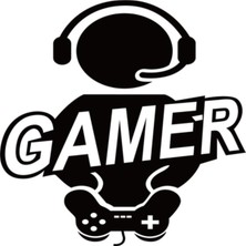 Ruselland Gamer Sticker 30 x 30 cm