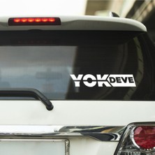 Ruselland Yok Deve Tasarımlı Oto Özel Yeni Stickeri Yazısı 20*10 cm