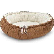 Pet Comfort Sunflower Çift Taraflı Terra/ekru Kedi ve Köpek Yatağı 85CM