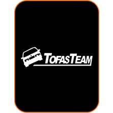 Ruselland Tofaş Oto Özel Yeni Sticker Beyaz 40*10 cm