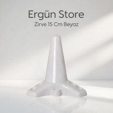 Ergün Store Mobilya Ayağı Plastik Beyaz Zirve Ayak Koltuk Kanepe 4 Adet