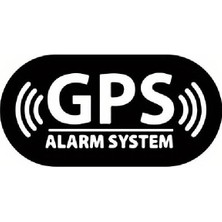 Ruselland Gps Alarm System Oto Arka Cam Sticker 16 x 8 cm