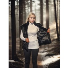 Glam Love Kolsuz Hakiki Kürk - Siyah