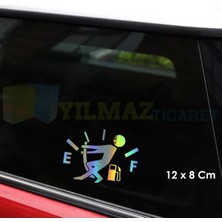 Ruselland Araba Yakıt Deposu Yeni Süper Hologram Oto Sticker 12*8