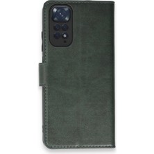 Epilons Redmi Note 11 Pro Kılıf Trend S Plus Kapaklı Kılıf - Yeşil