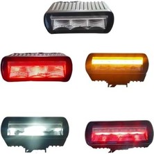 Demmon 12-24V LED BAR OFF-ROAD (PARK-FREN-SİNYAL-GERİ VİTES) (SARI ÇAKARLI)