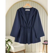 Moda Morfo Önü Tünel Bağcıklı Scuba Kimono -Laci